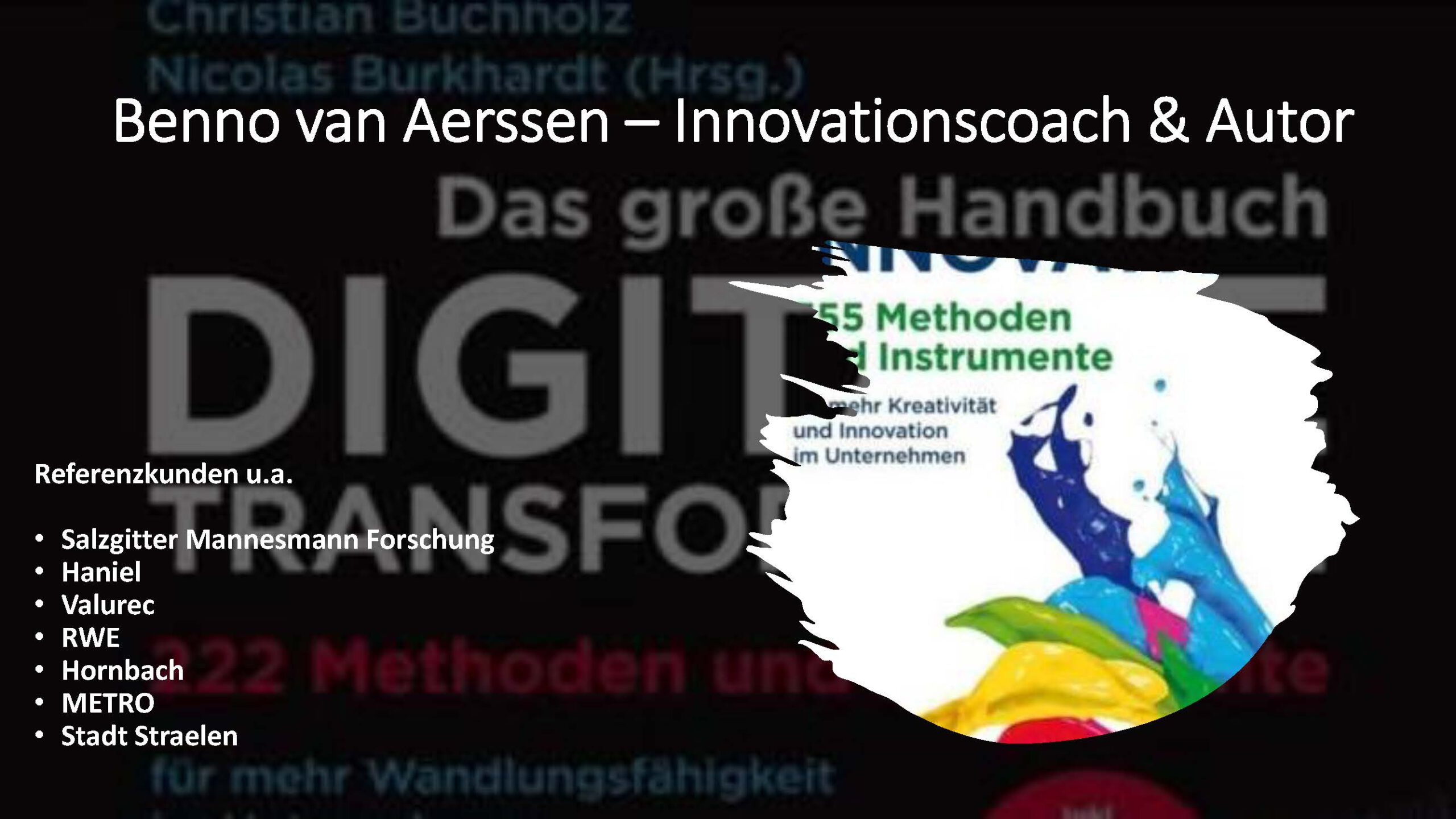 Benno van Aerssen - Innovationscoach und Autor
